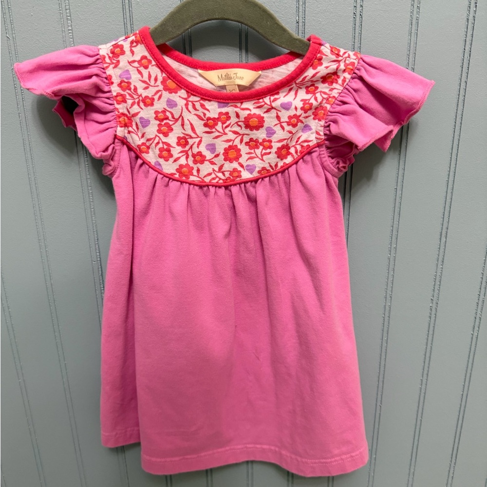 Matilda Jane Pink Floral Short Sleeve Tee